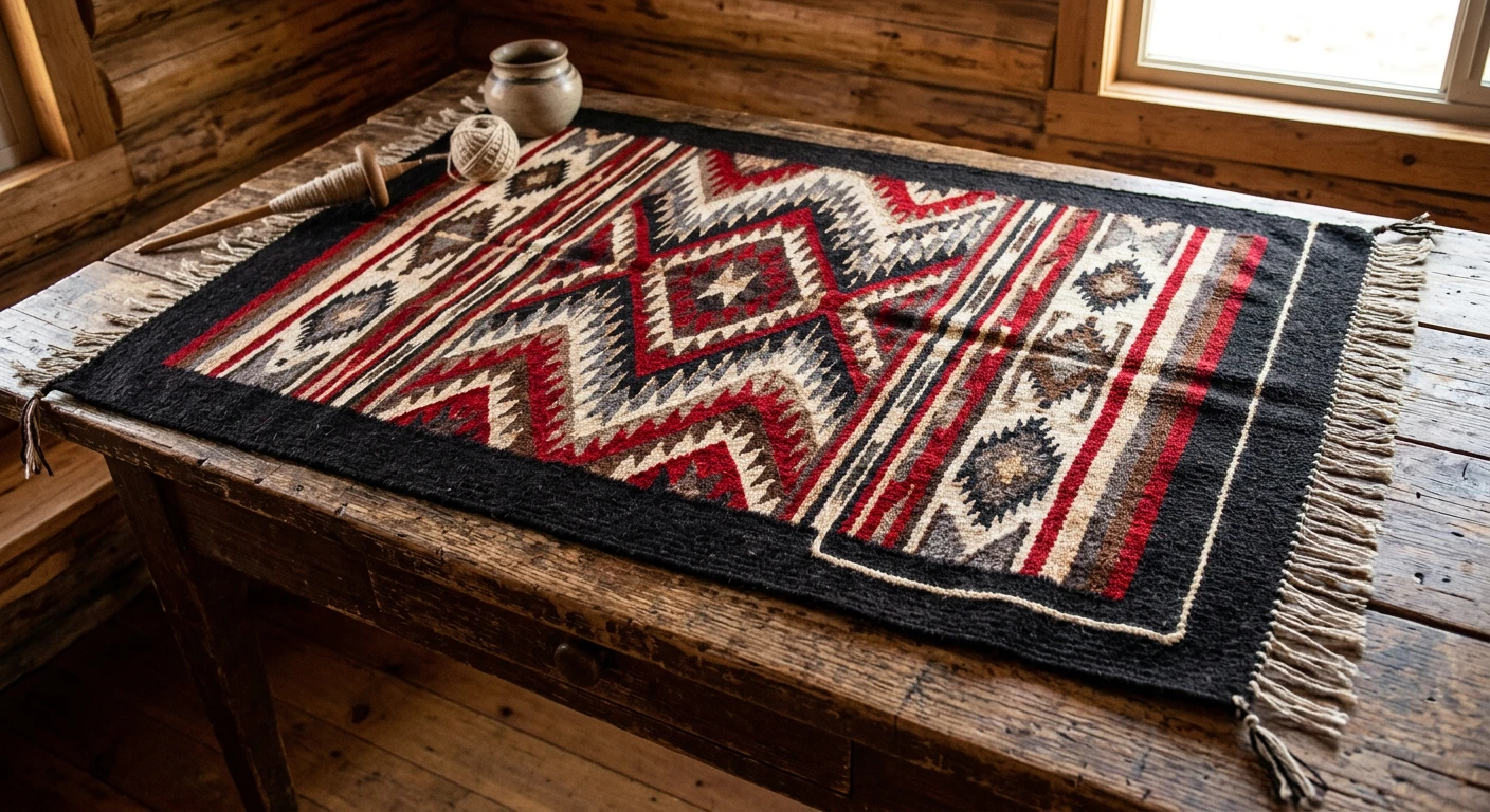 Too perfect to be human? Navajo blankets, em dashes, and anti-AI counterculture 1 Navajo Blanket with Spirit Line